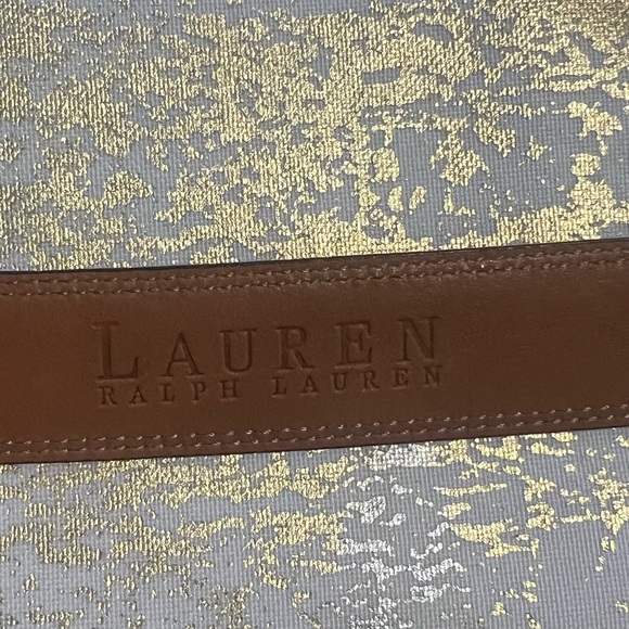 LAUREN RALPH LAUREN WOMENS GENUINE ITALIAN LEATHER BELT SIZE SMALL BROWN - Picture 7 of 13